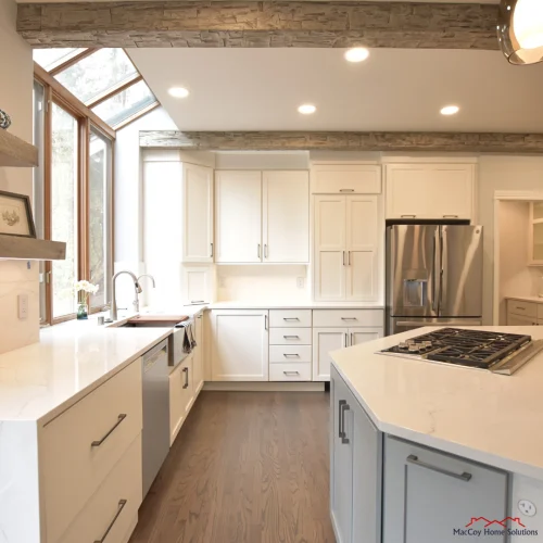 Kitchen remodel with clean design